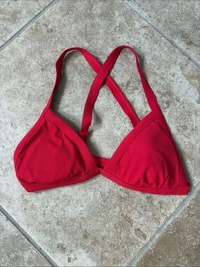 Red bikini top
